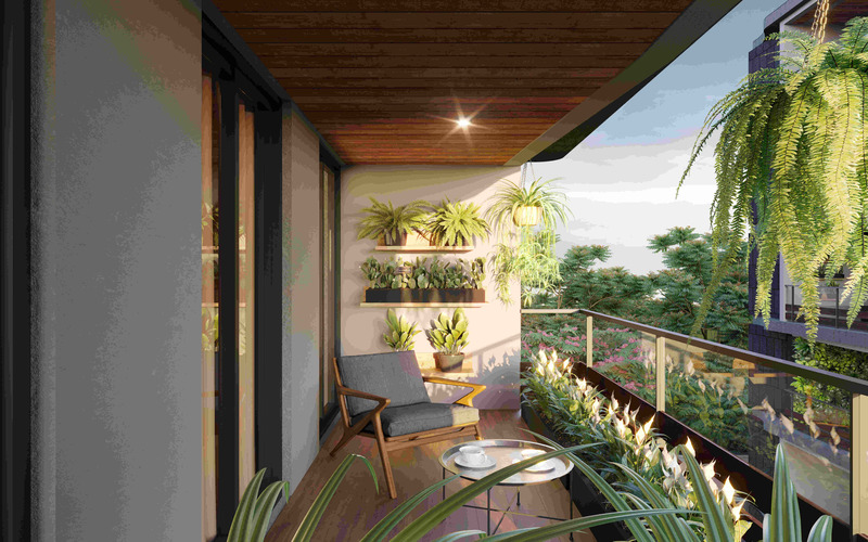 Balcony designing by North Change 