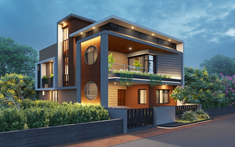 Exterior designing for a Bunglow - 1