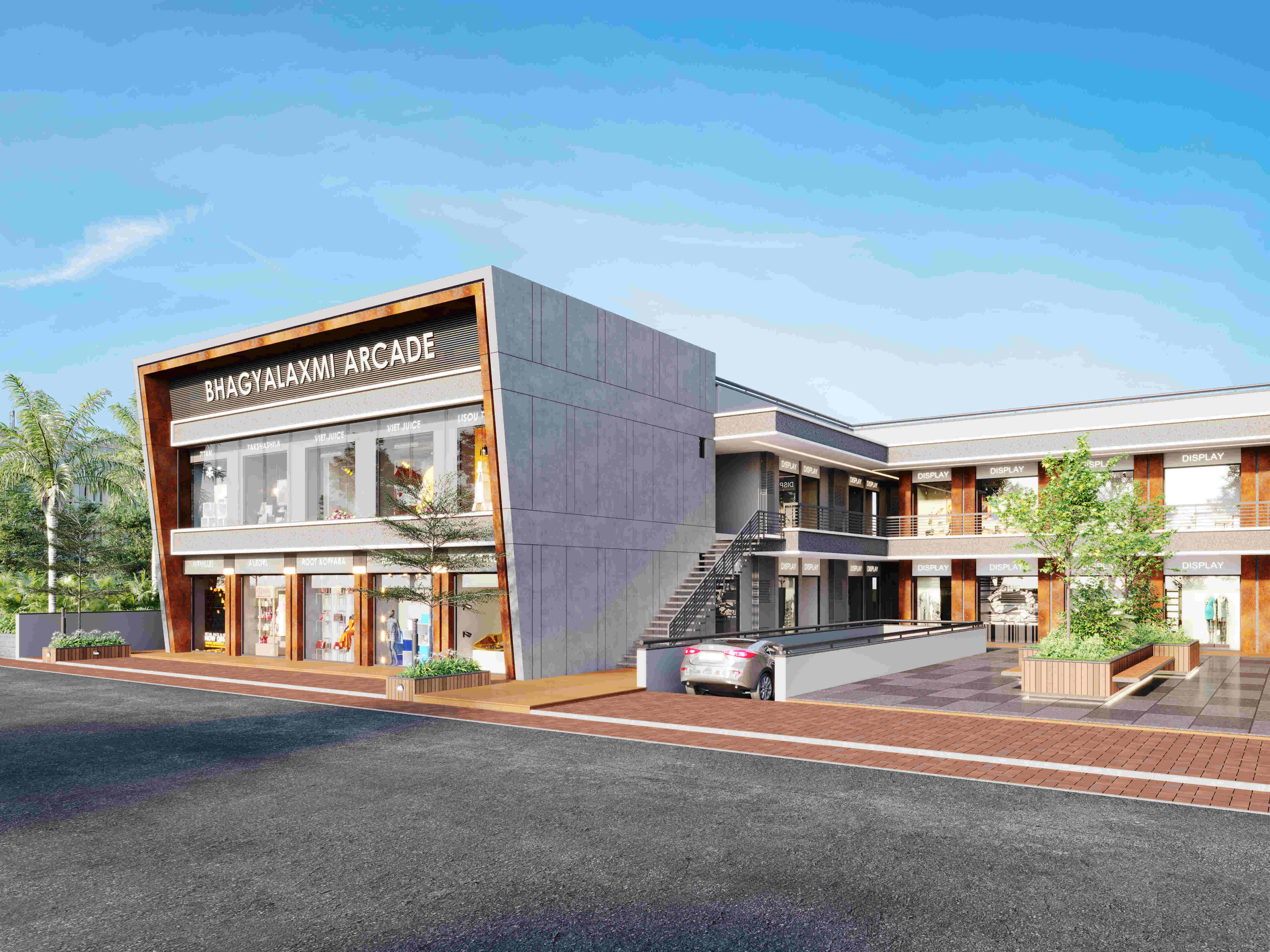 Engineering and architecture for shopping Complex and Arcade | Side View 1