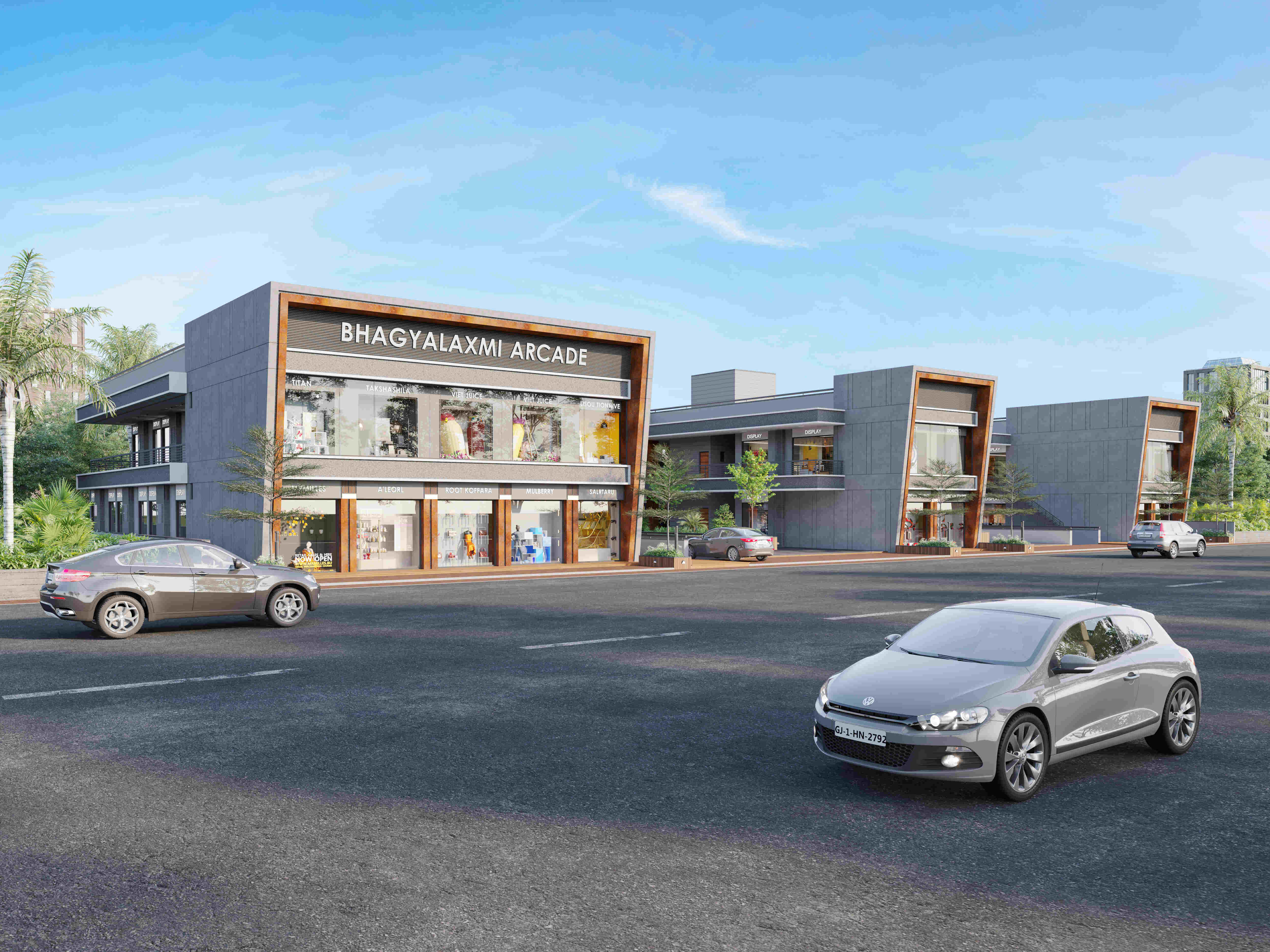 Engineering and architecture for shopping Complex and Arcade | Side View 2