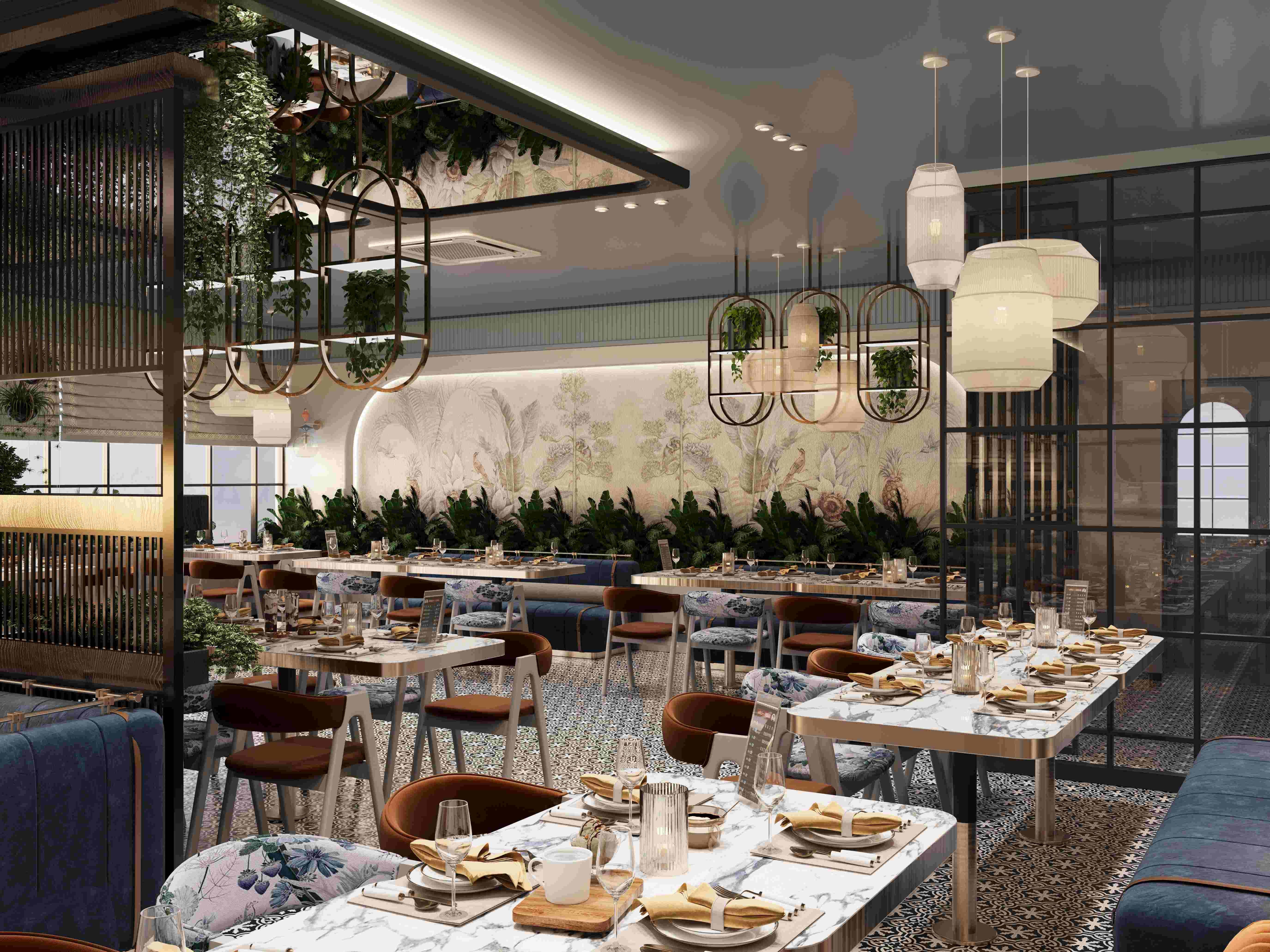 Restaurant interior designing by North Change - 2