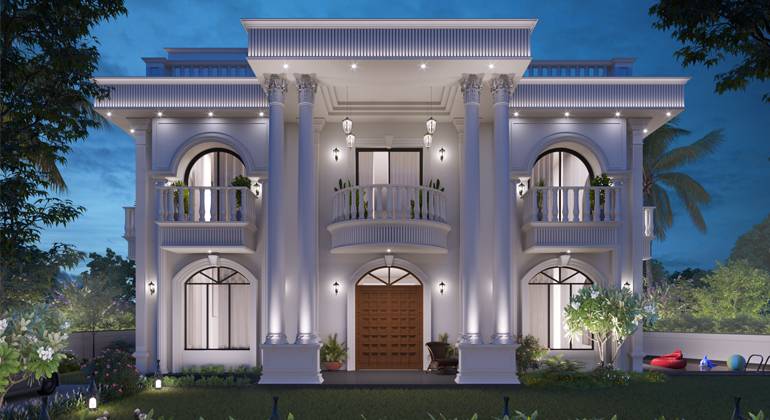 Luxurious exterior designing for a Bunglow - 1